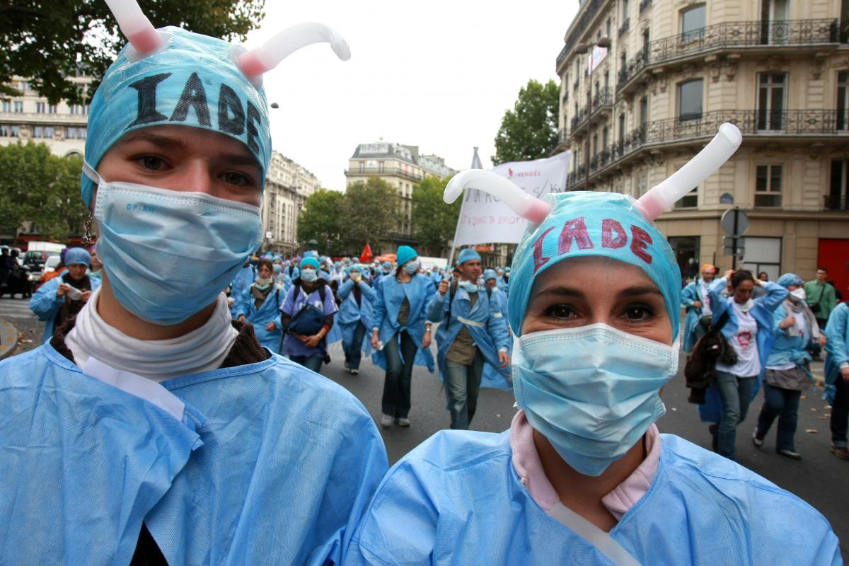 Manifestantes IADE