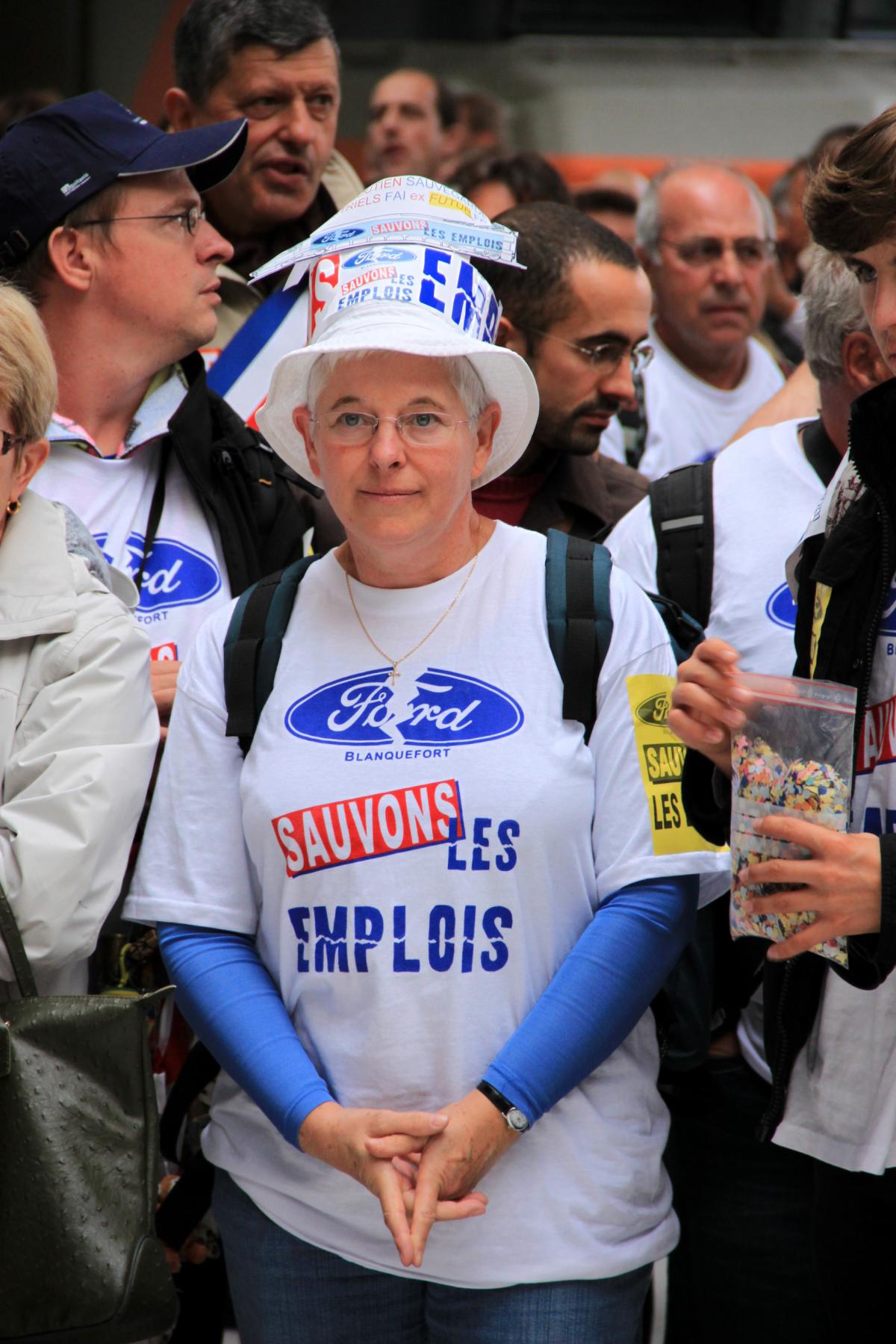 Salariée en lutte