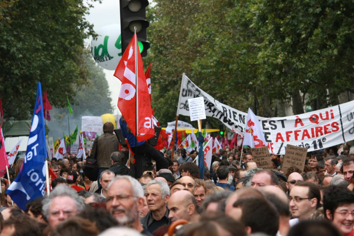 la foule boulevard Beaumarchais