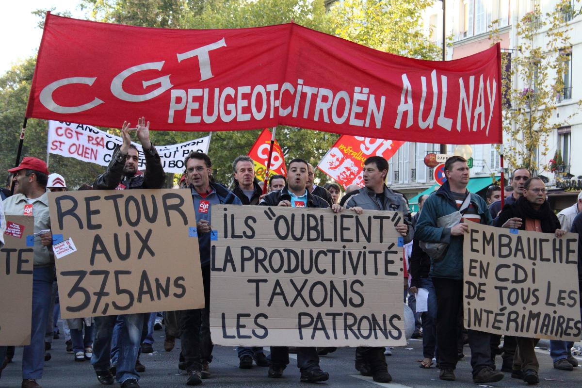 CGT Peugeot Citroen Aulnay Retour aux 37,5 ans