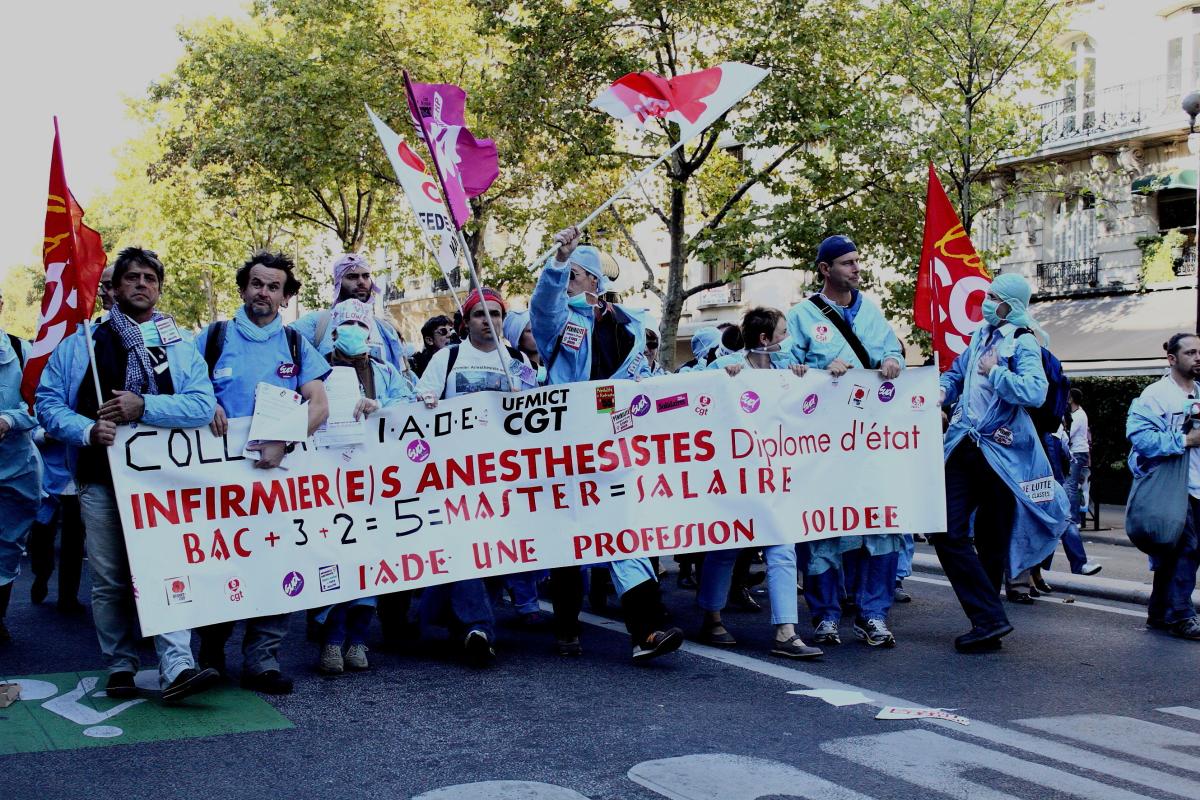 Infirmier(e)s anesthésistes en lutte