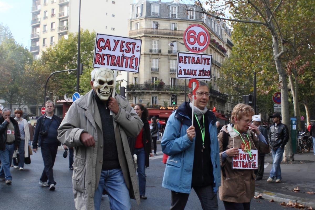 Pancartes retraites