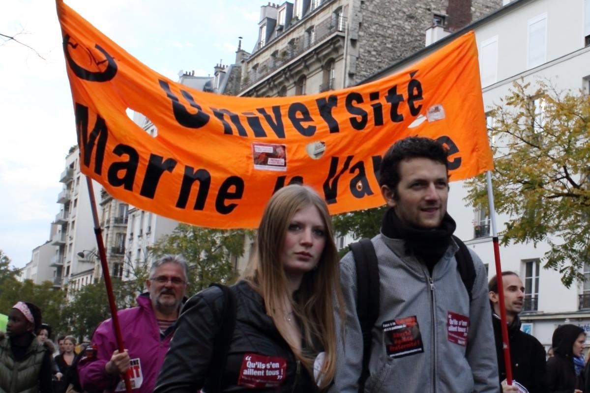 Banderole Université Marne La Vallée