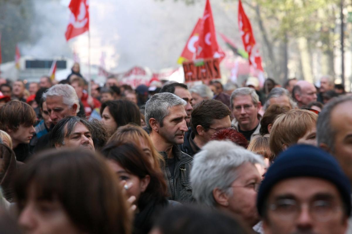 foule trés compacte