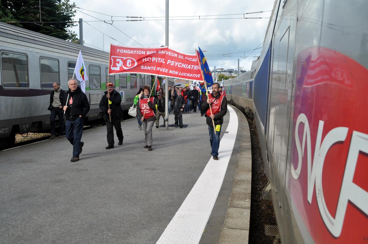 Blocage d'un train en direction de paris