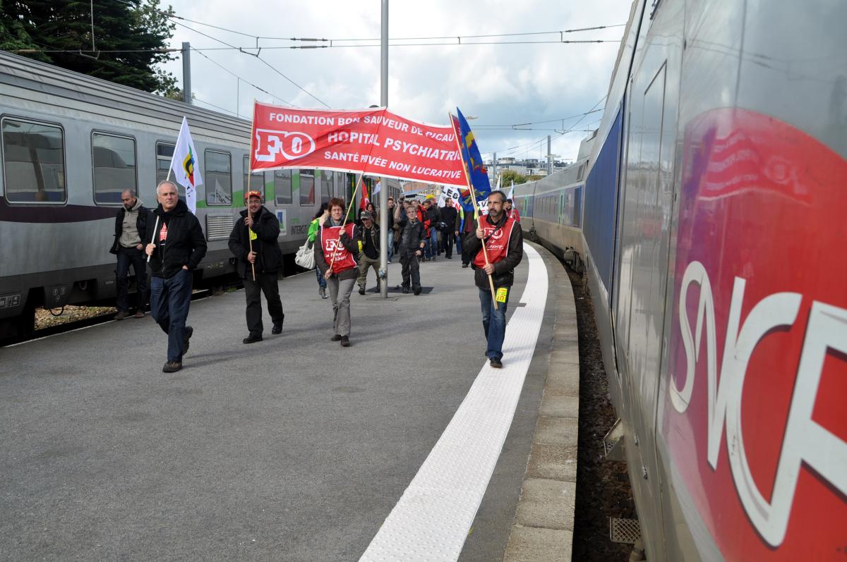 Blocage d'un train en direction de paris