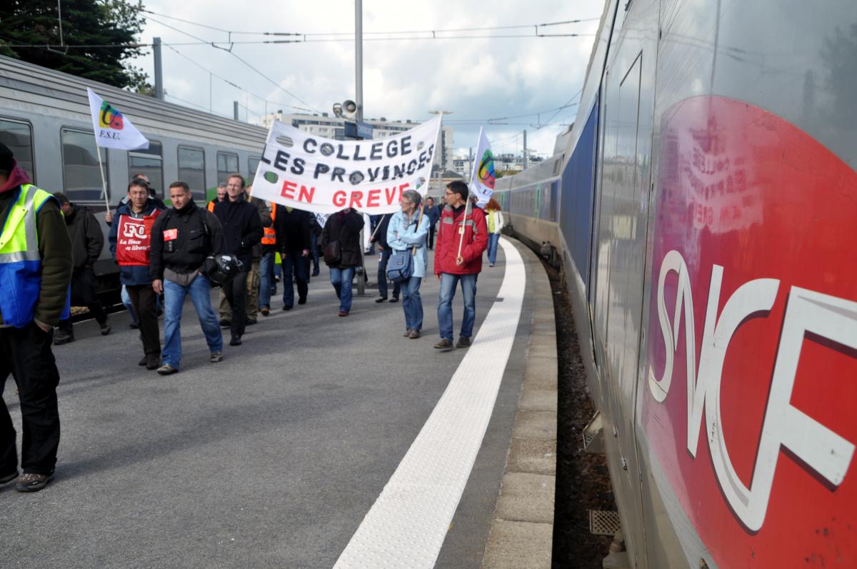 Blocage d'un train en direction de paris