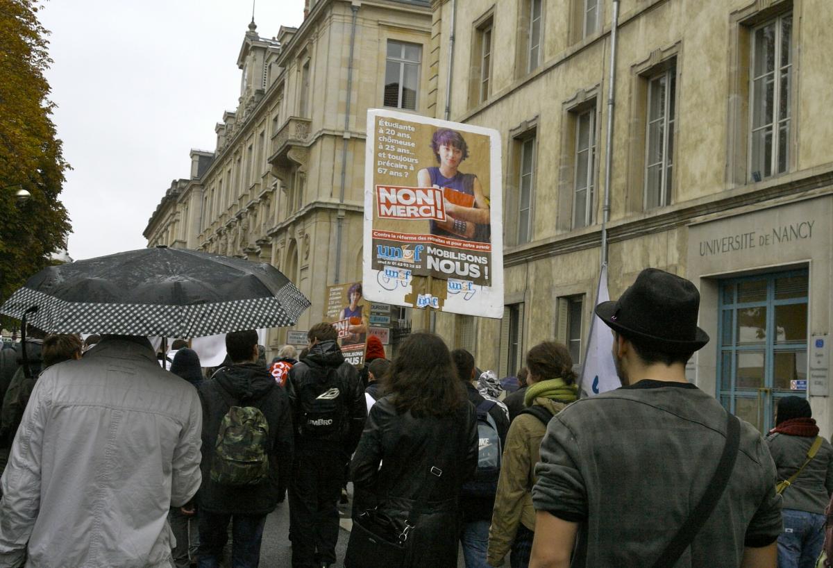 Etudiante à 20 ans, chômeuse à 25 ans...et toujours précaire à 67 ans. Non Merci !
