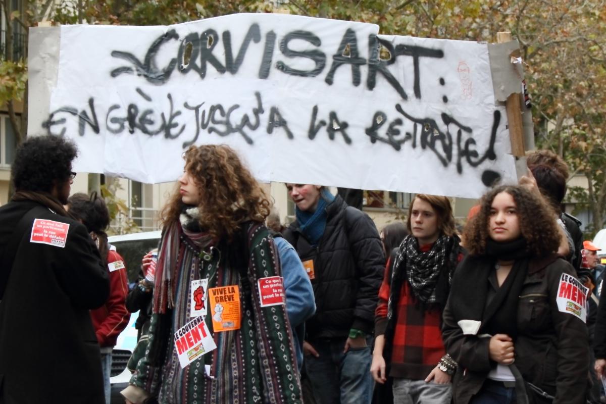 Banderole lycéens de Corvisart