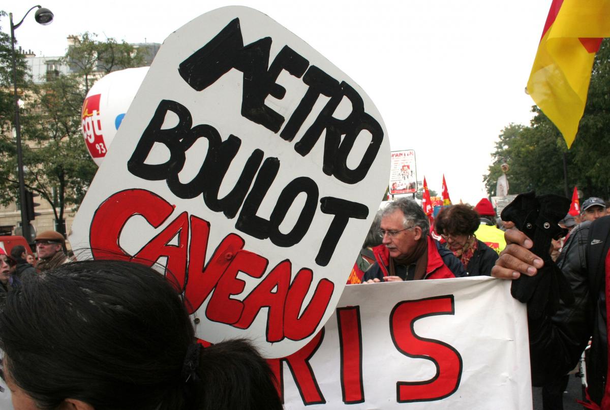 pancarte métro, boulot, caveau