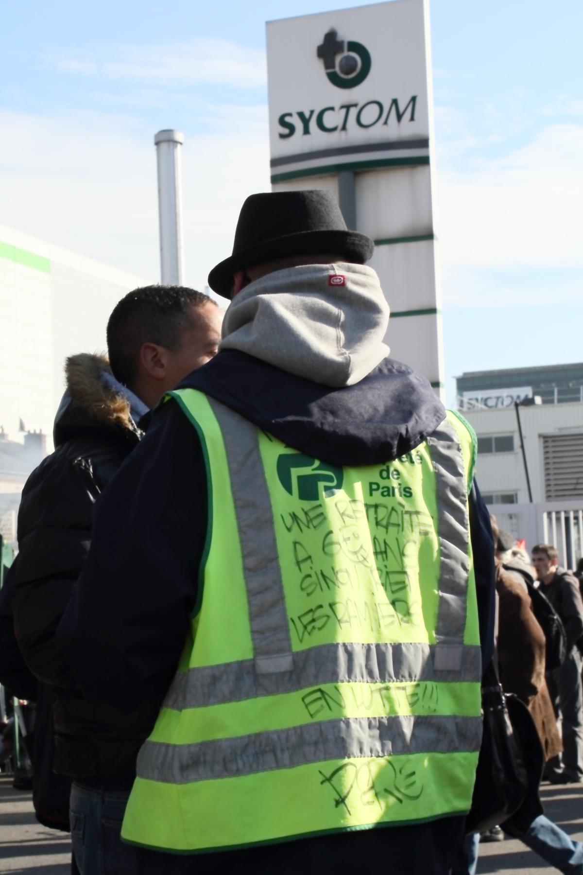 Chasuble d'un ouvrier du nettoiement