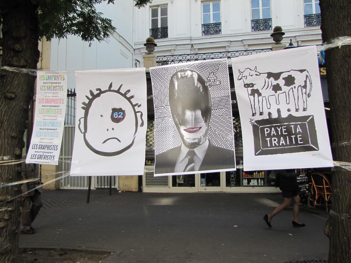 Les graphistes sont avec les grévistes