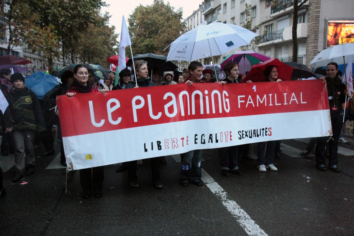 banderole du Planning Familial