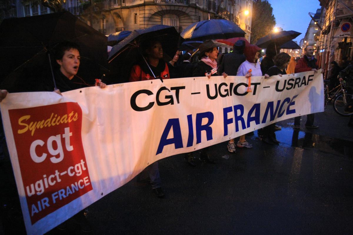 banderole CGT Air France