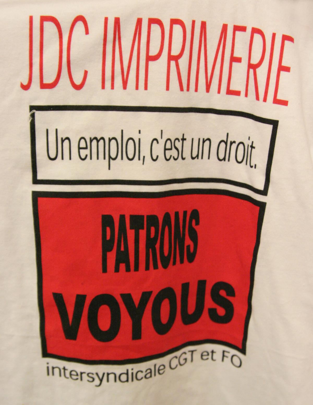 T shirt des JDC (ex quebecor)