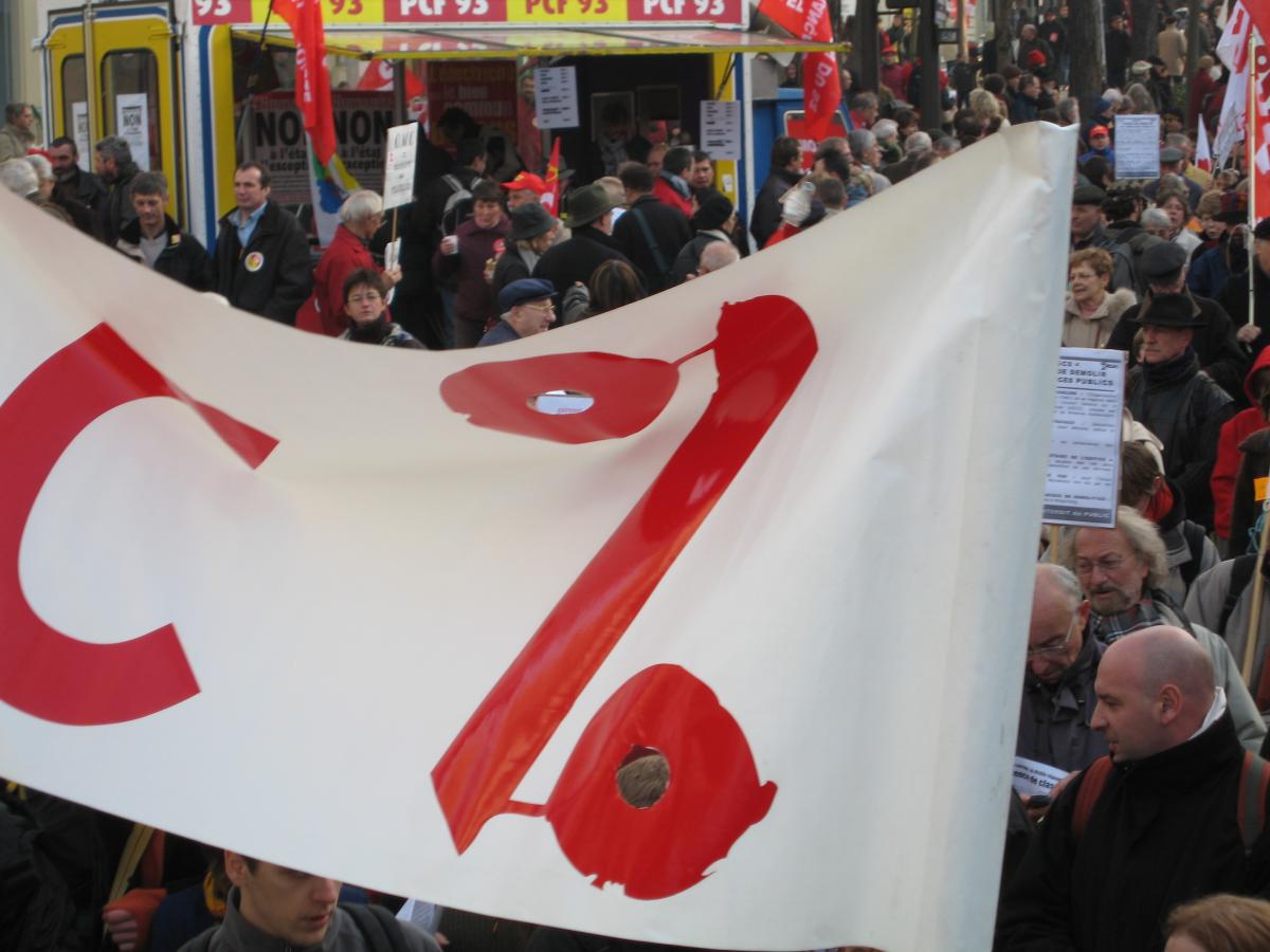 Manifestation en faveur des services publics