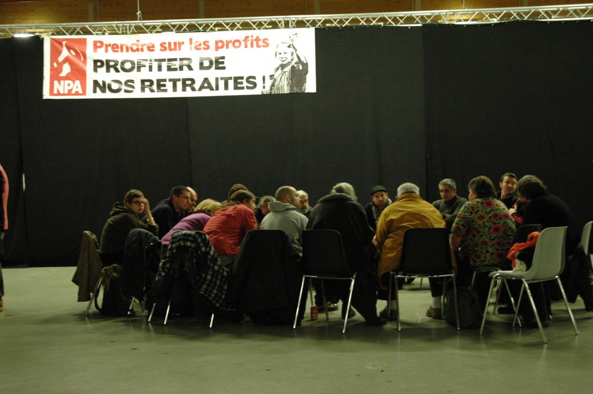 Commission à la conférence nationale du Npa Montreuil.