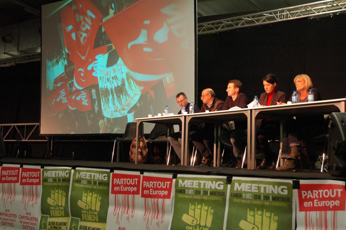 Tribune à la conférence nationale du NPA montreuil