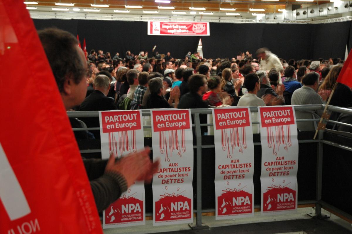 Salle de Montreuil à la conférence nationale du Npa.
