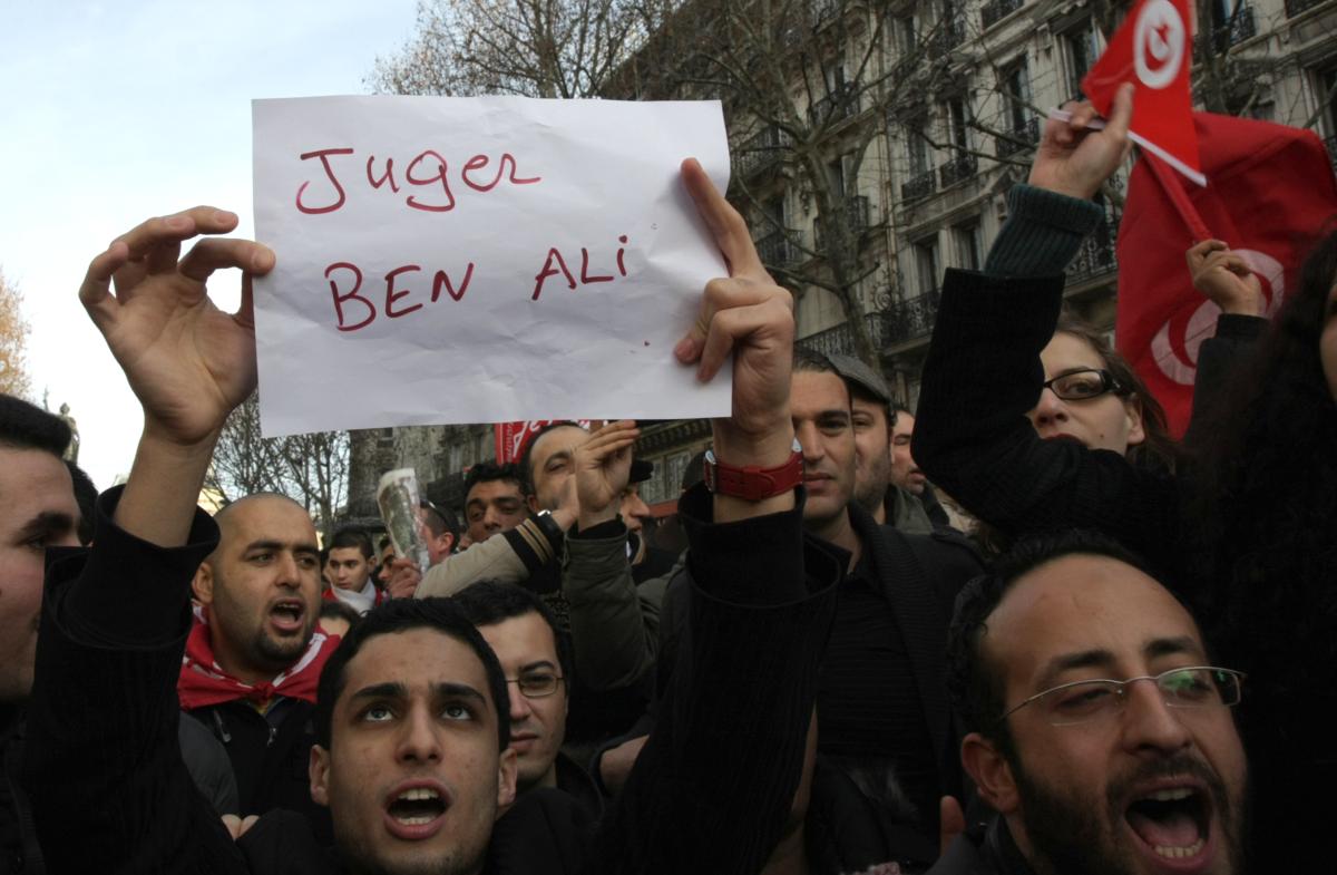 pancarte juger Ben Ali