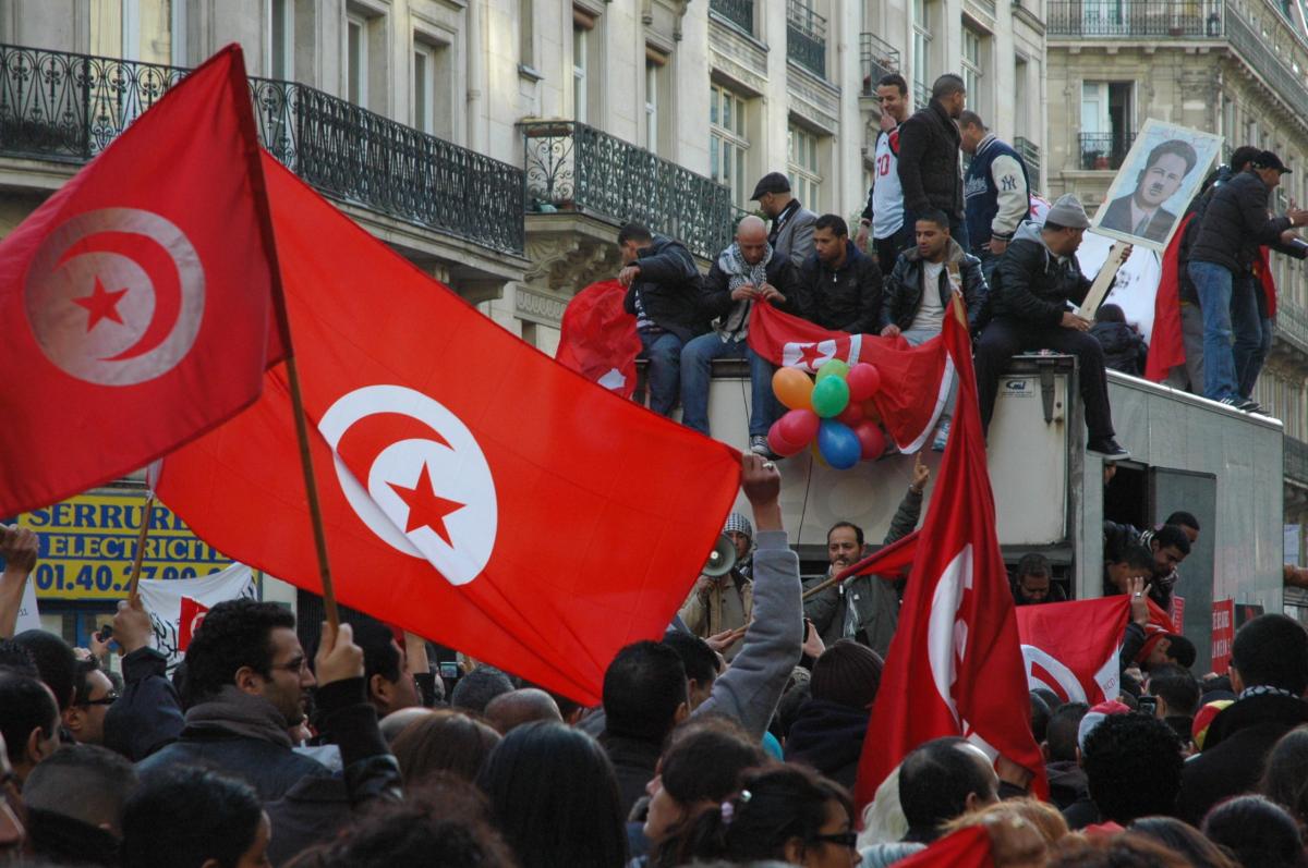 manifestants Tunisien à Paris
