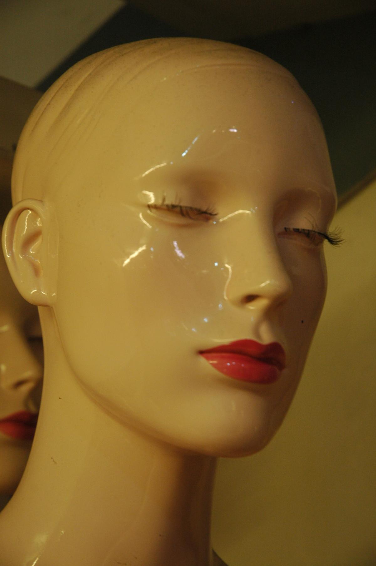 tête de mannequin d'étalage