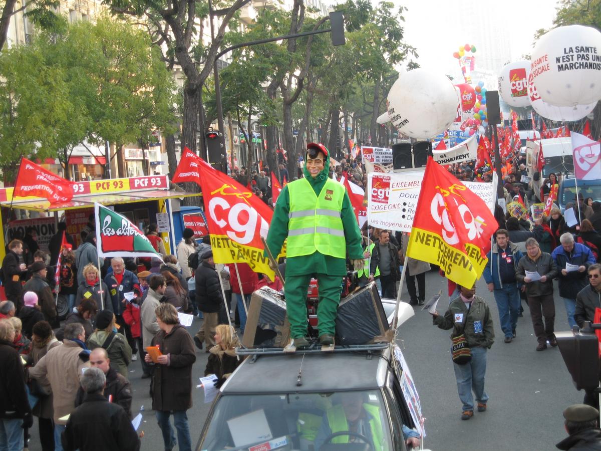 Manifestation en faveur des services publics