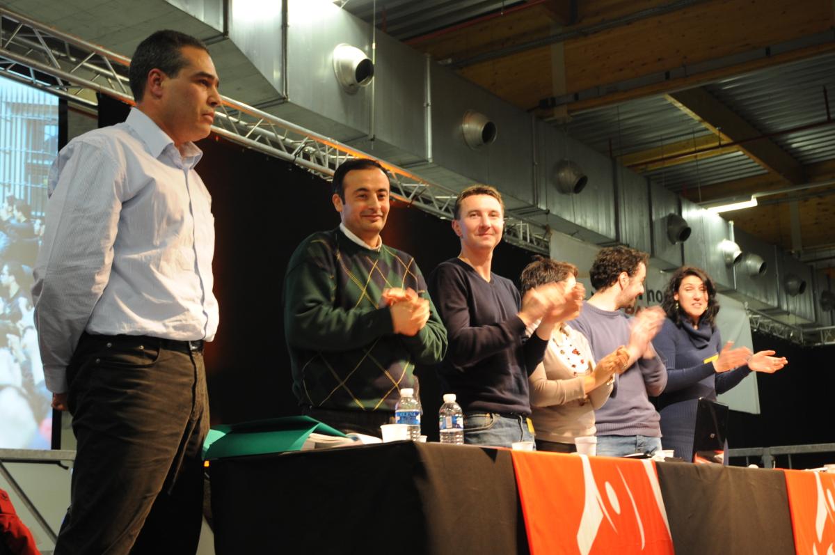 Tribune au Meeting de solidarité Tunisie Egypte au 1er congrès du NPA