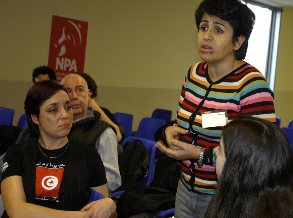 Débat avec Ahlem Belladj dirigeante de la gauche ouvrière en Tunisie et militante féministe