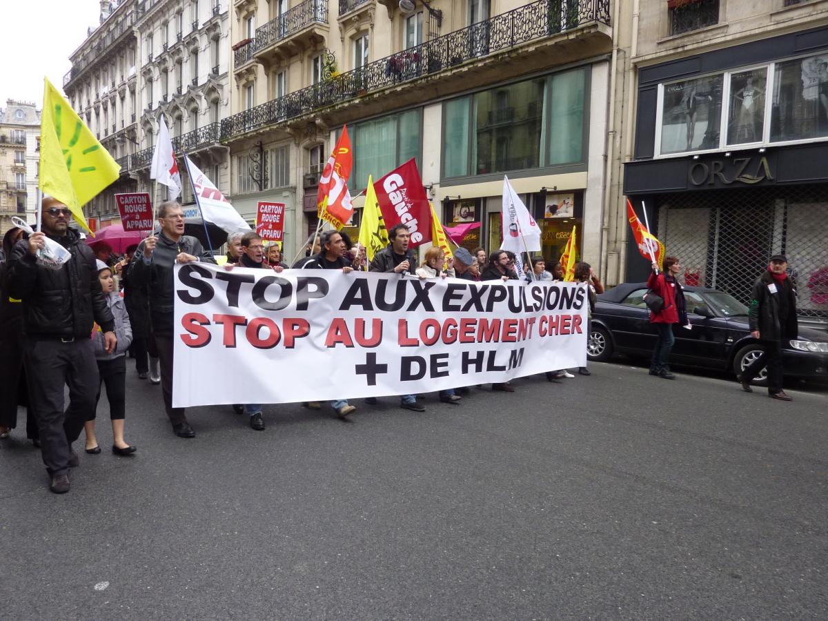 Stop aux expulsions aux logements chers plus de HLM