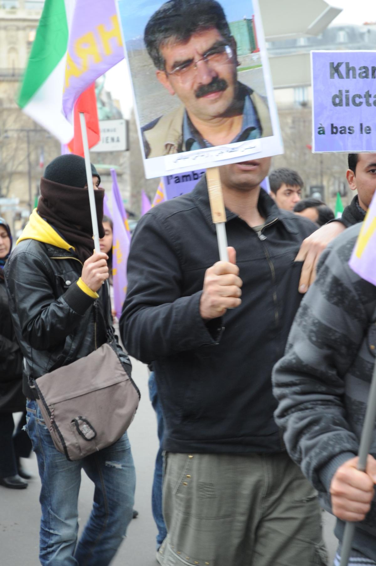 Manifestation en soutien du soulèvement du peuple Iranien Paris