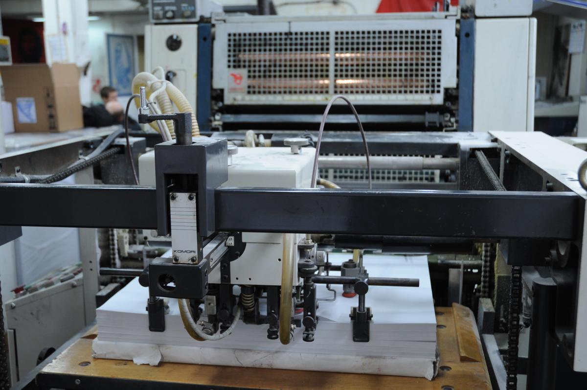 Sortie papier de machinne Offset