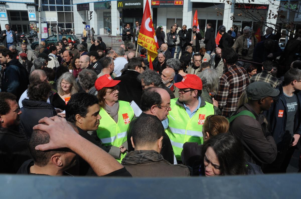 Fabien Engelmann, délégué CGT et membre du FN convoqué au siège de la Confédération générale des travailleurs