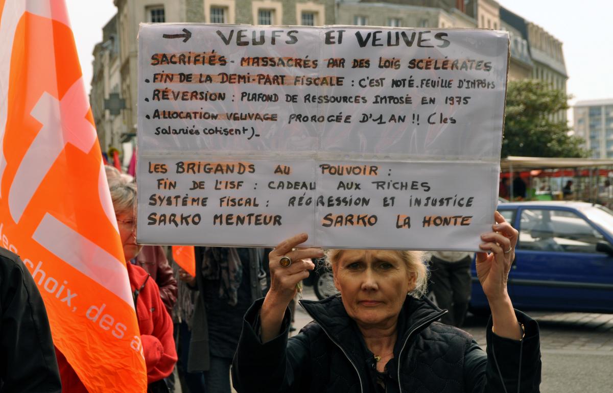 Veuve en collère