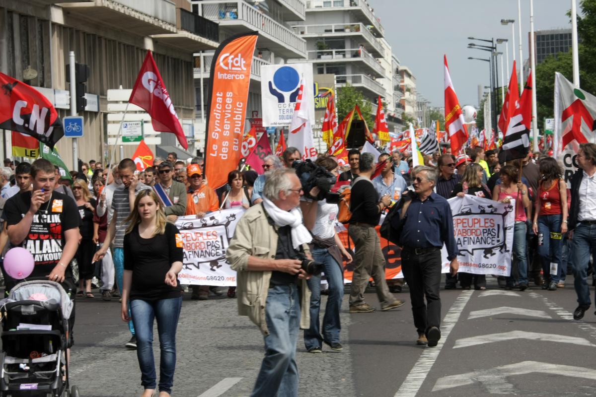 tête de la manifestation