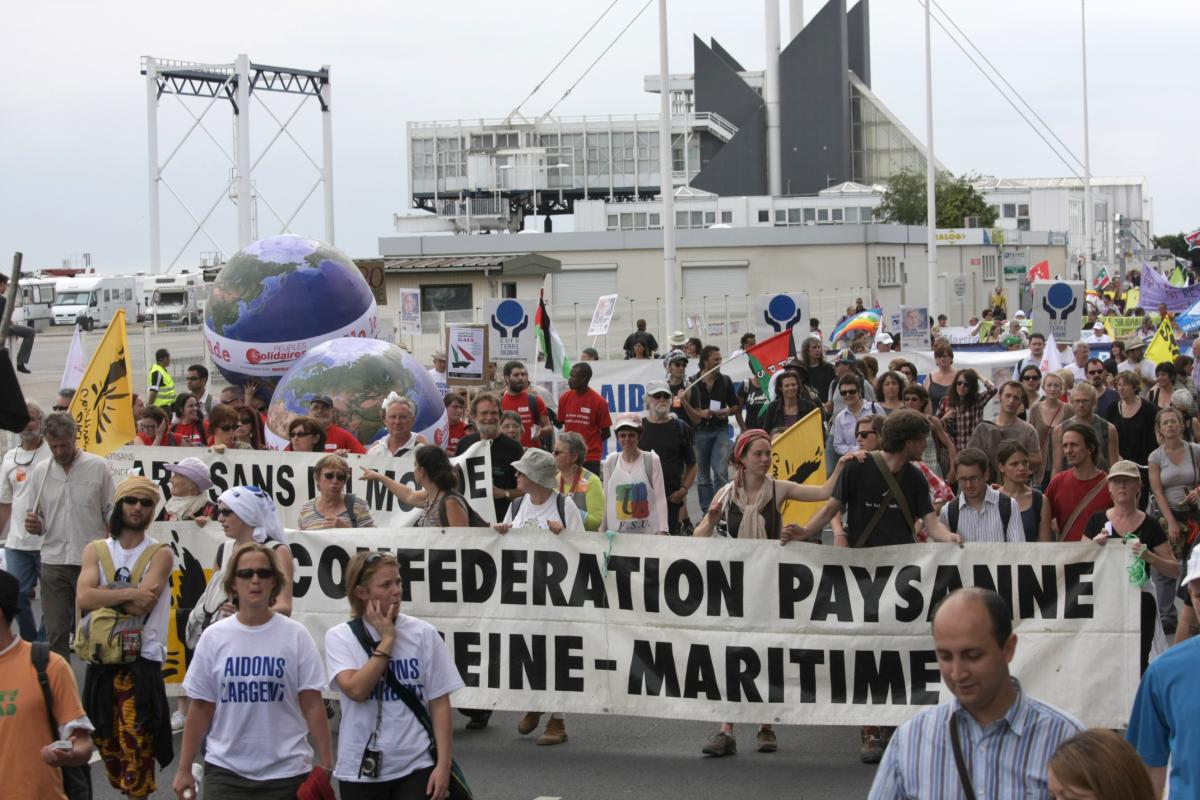 cortège de la Confédération Paysanne