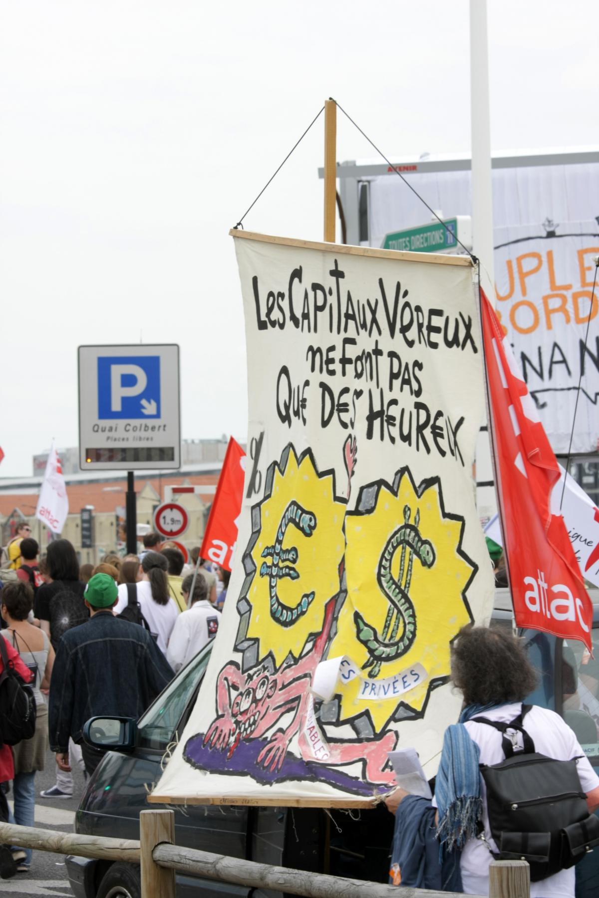banderole les capitaux vereux ne font pas que des heureux