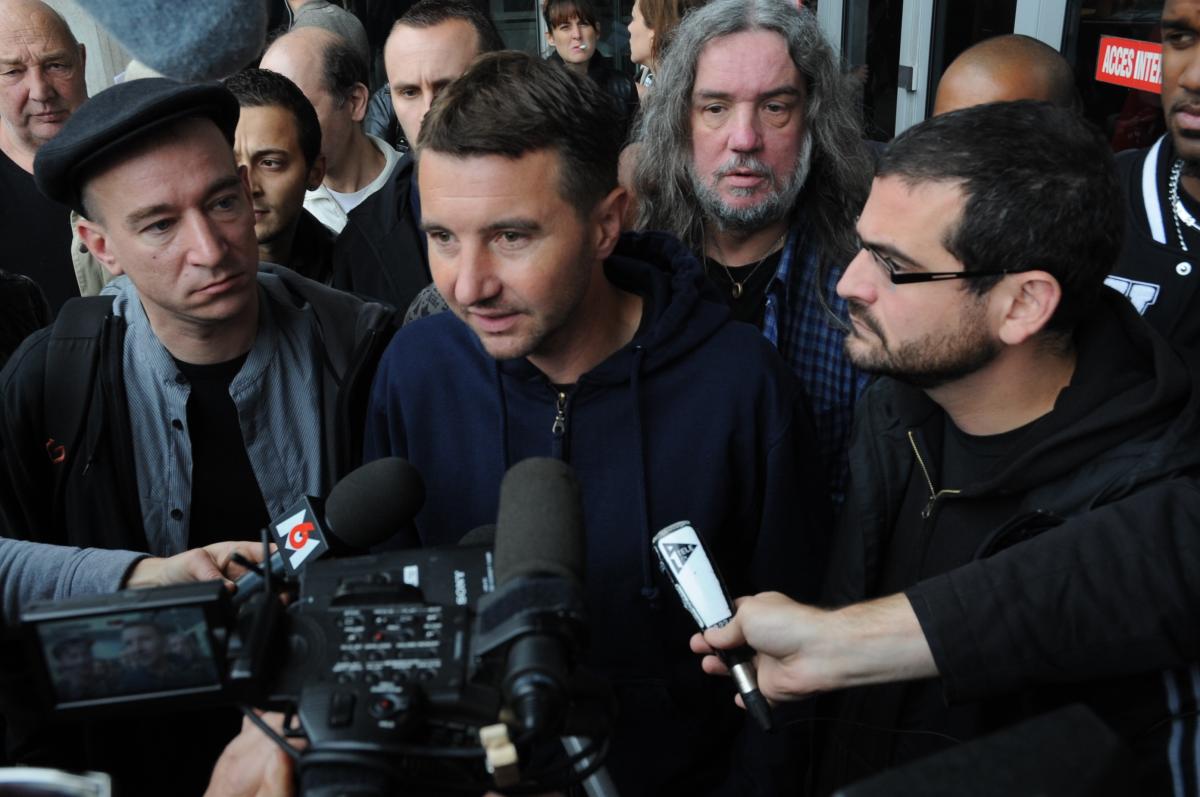 Sortie d'audience Yann OB Gaël au tribunal correctionnel de Nanterre