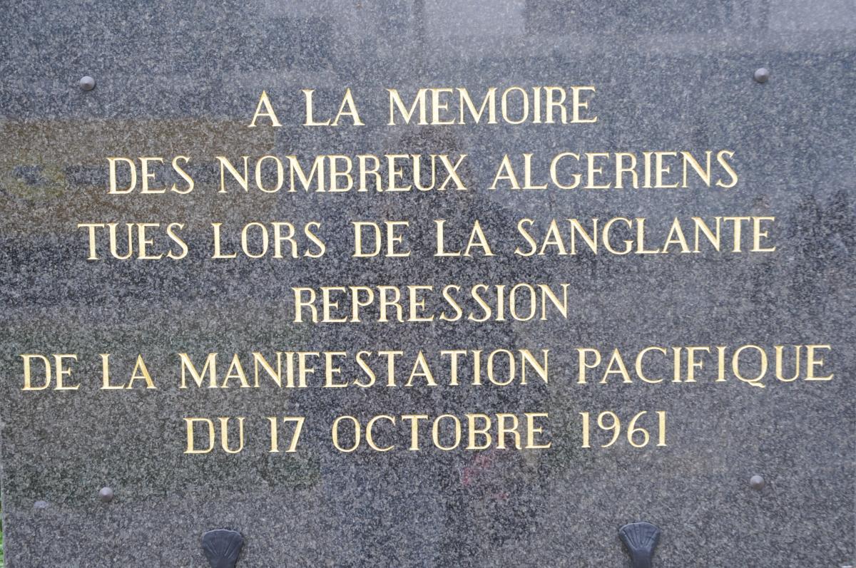 A la mémoire des nombreux Algériens tués l'ors de la sanglante répression de la manifestation pacifique du 17 octobre 1961