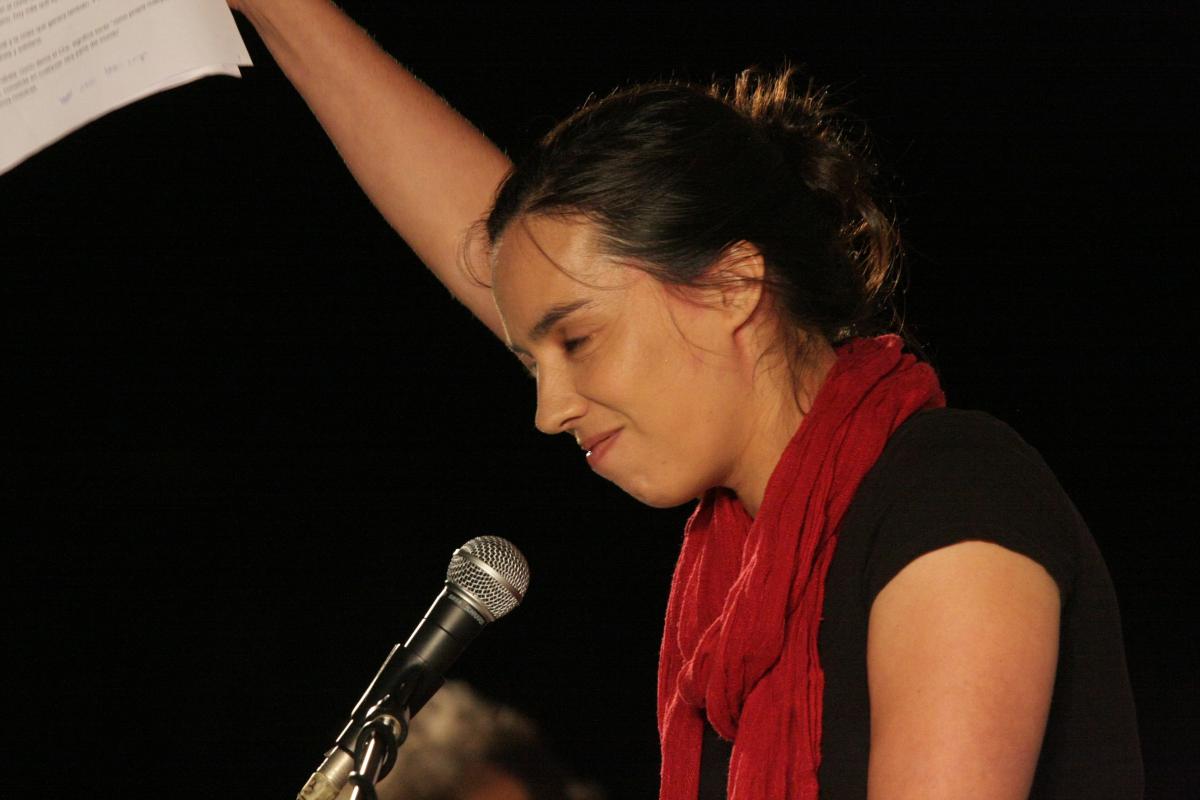 Esther Vivas de la Izquierda Anticapitalista d'Espagne