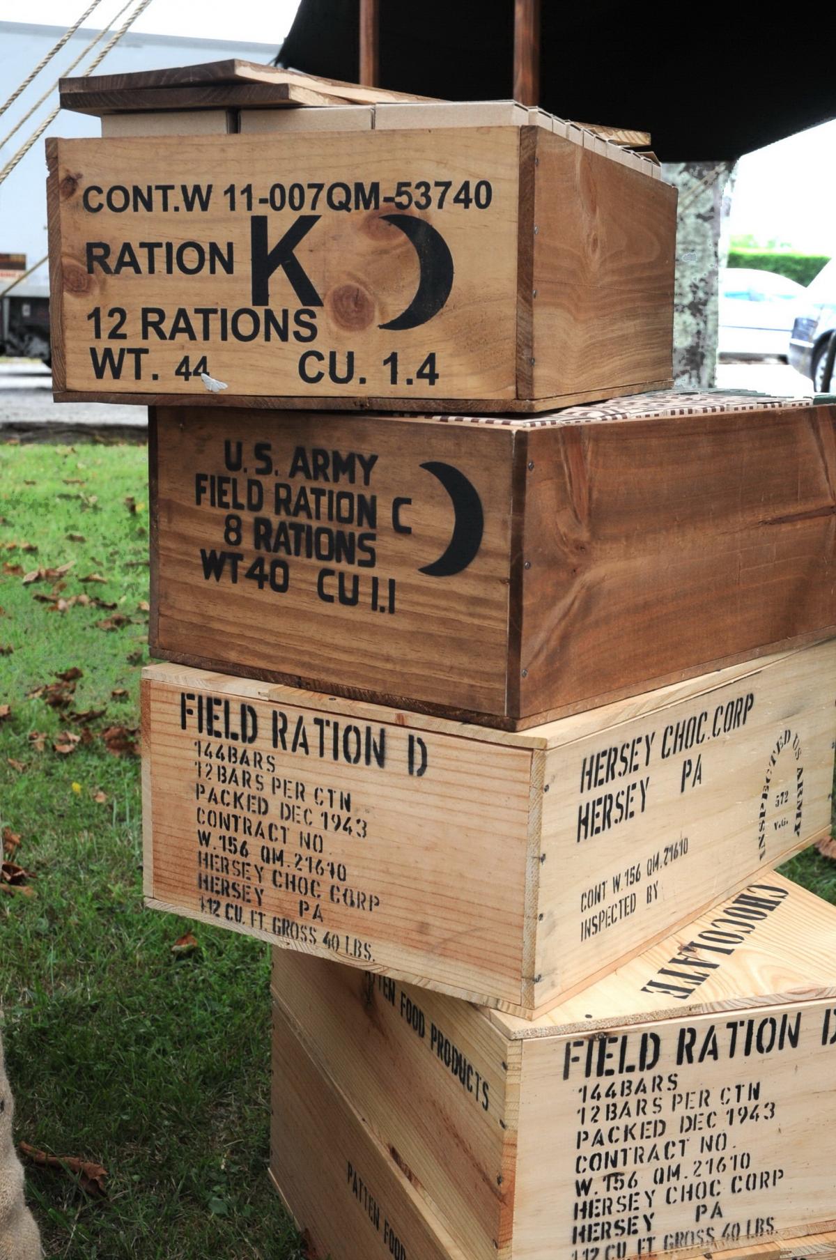 caisses de rations US Army 1939 1945