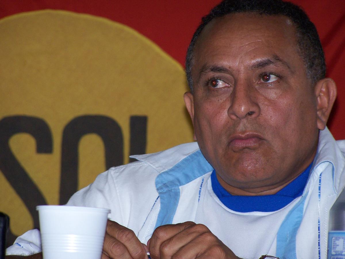 Stalin Perez lors du meeting de PRS