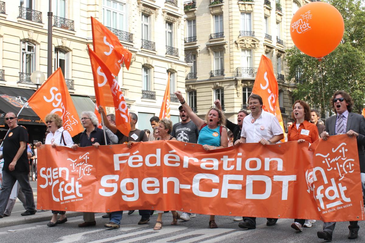 Banderole SGEN CFDT