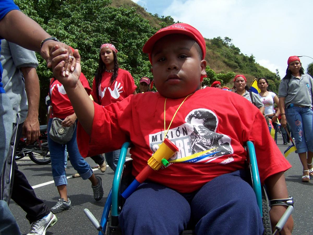 Manifestation en soutien à Chavez