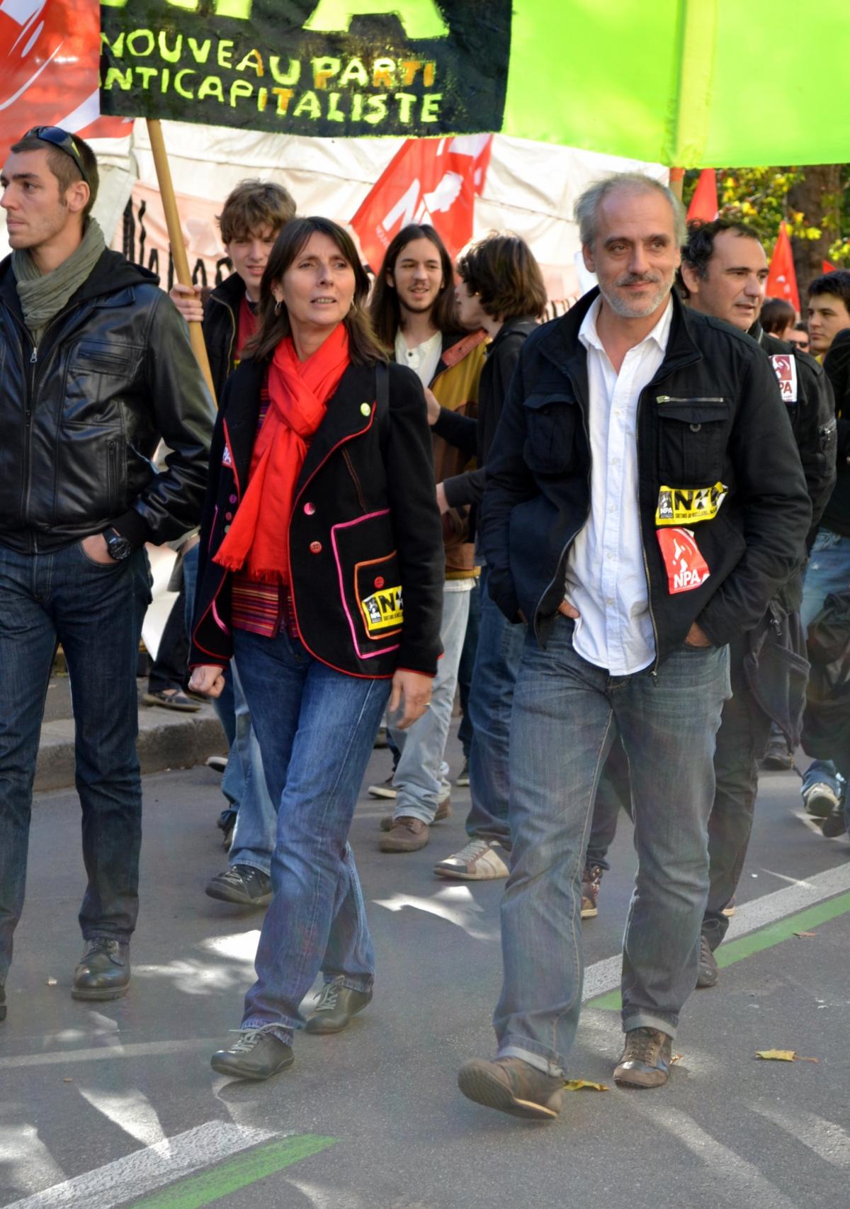 Christine Poupin et Philippe Poutou