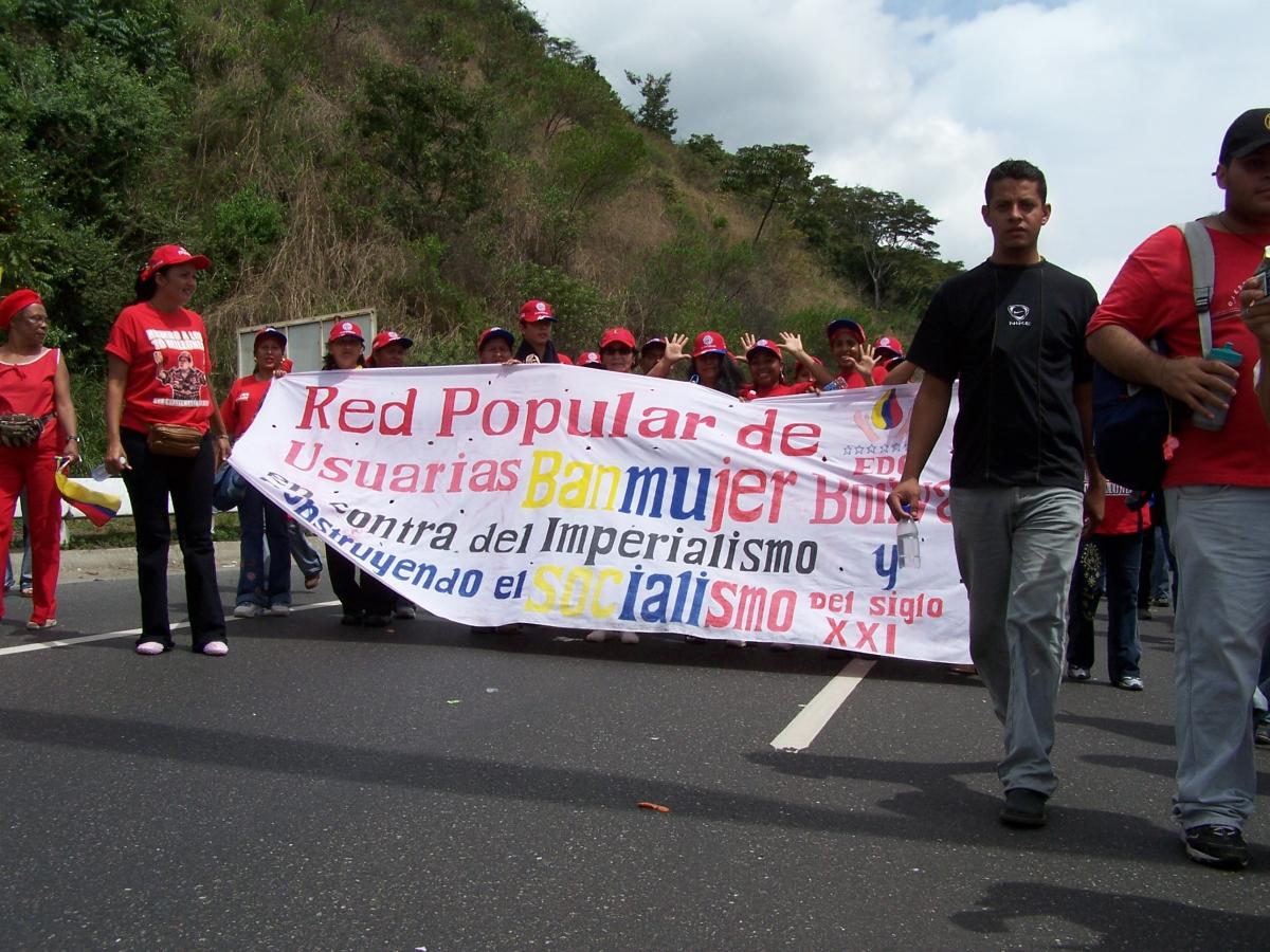 Femmes en soutien à Chavez