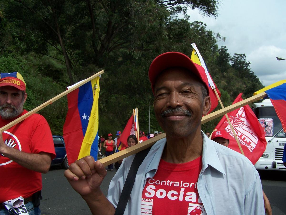 Manifestation en soutien à Chavez