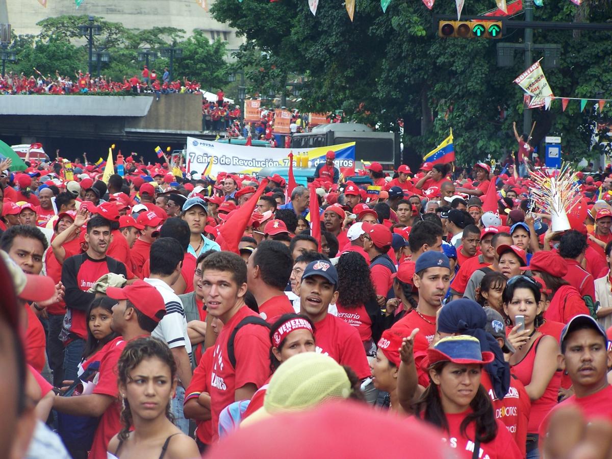 Manifestation en soutien à Chavez