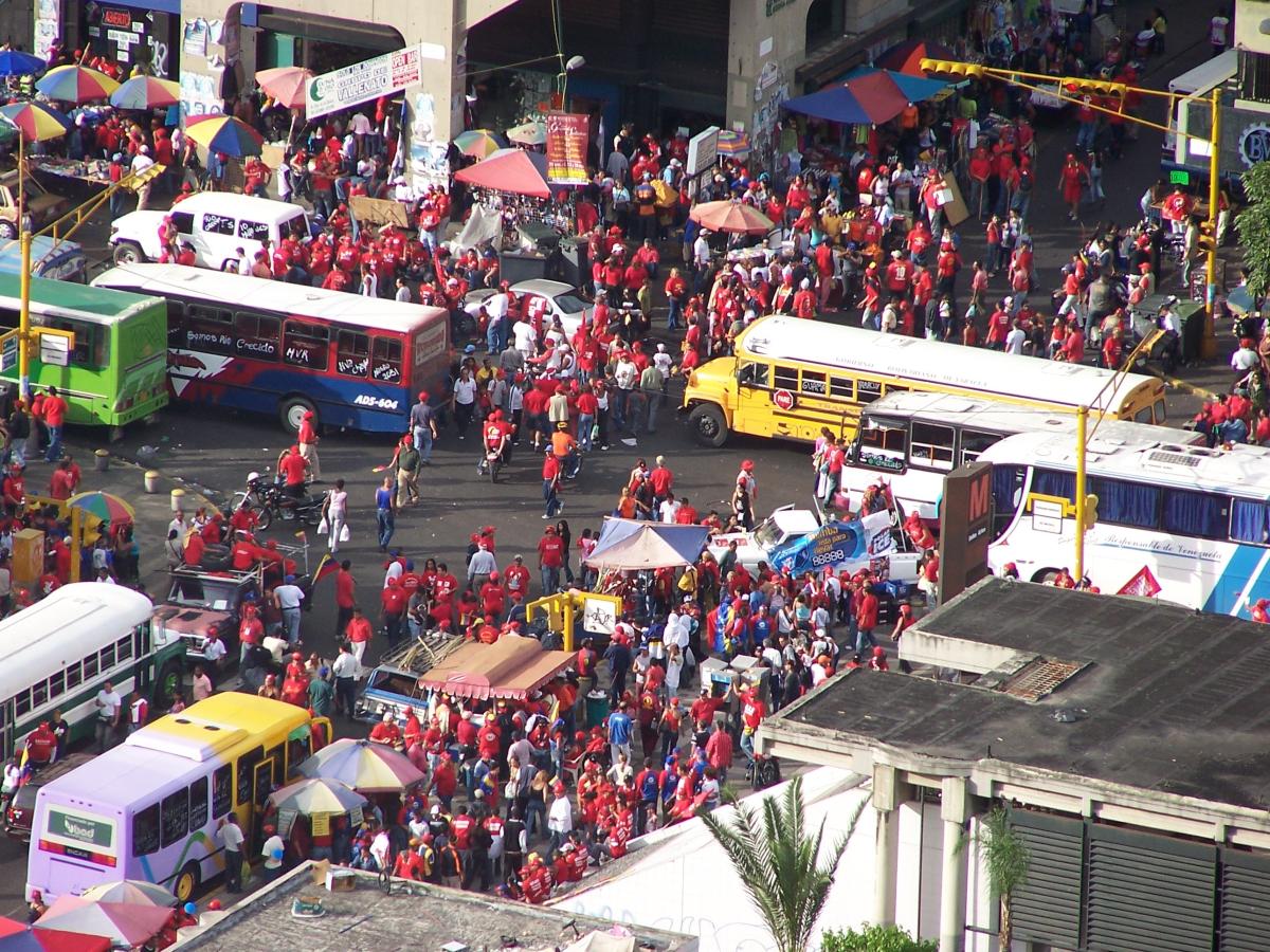 Manifestation en soutien à Chavez