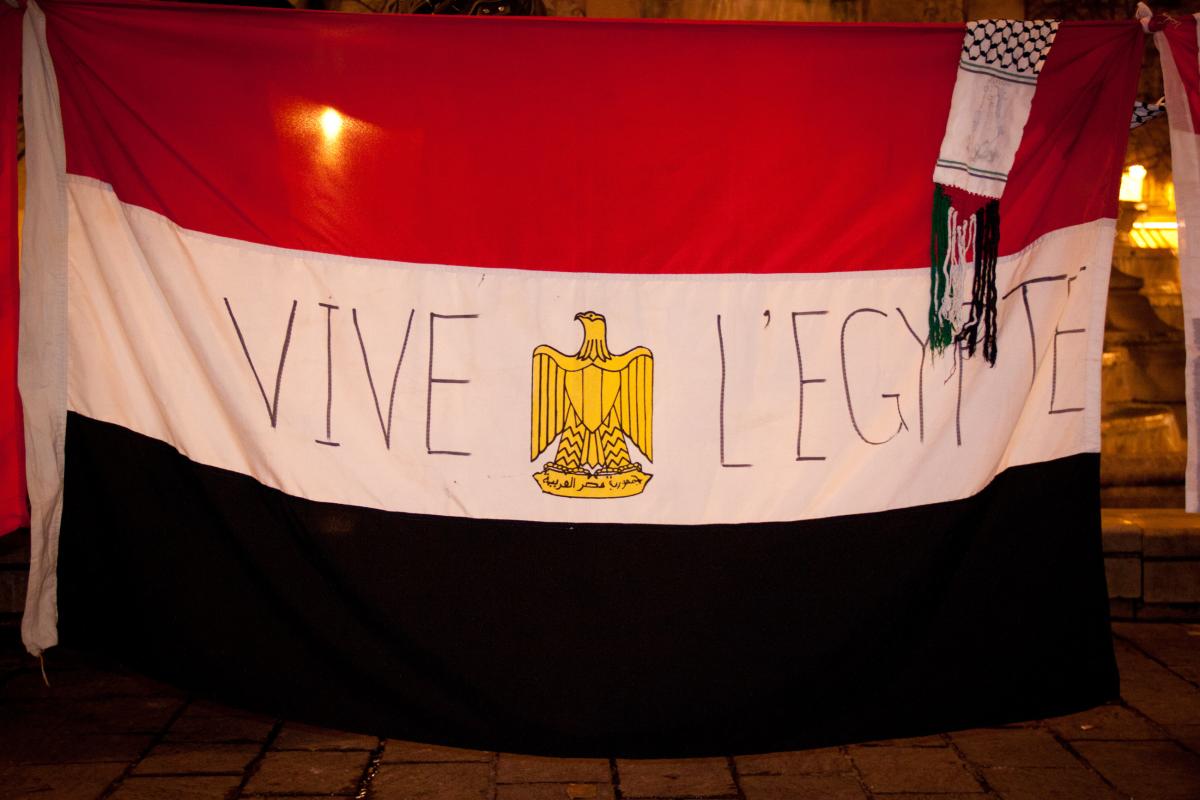 Drapeau egyptien et Keffieh